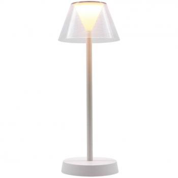 Lámpara de Pie Lumisky Beverly Blanco Gris - Lámpara de mesa led inalámbrica H34CM beverly white (1 unidad)