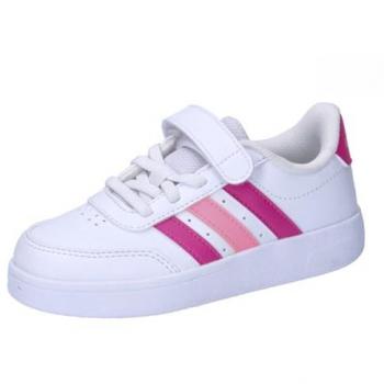 Adidas Breaknet 2.0 Kids Fashion Sneakers - White/Lucid Fuchsia/Beam Pink