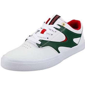 DC Shoes Kalis Vulc, Zapatillas Hombre, Blanco (White/Red Wrd), 42 EU