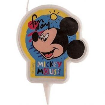 Dekora-346217 Vela de Cumpleaños 2D Mickey Mouse, Multicolor, 7.5