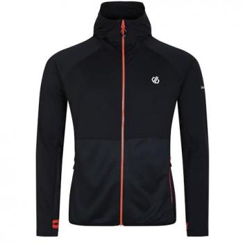 Dare2b Assimilate II Core Stretch Full Zip Sweatshirt for Men - Black, Size XL