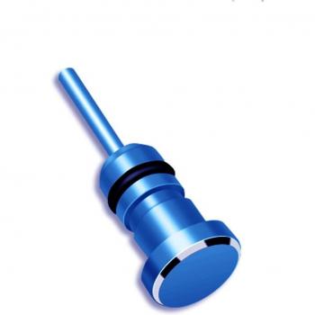 Tapón antipolvo para auriculares 3.5mm AUX con pin de extracción para iPhone, PC y portátil