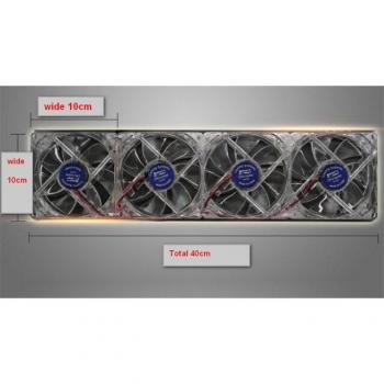 Mini Ventilador de Refrigeración Transparente 110v ~ 240v con Clip Nano para Acuario, Plantas Acuáticas y Corales - Reductor de Temperatura