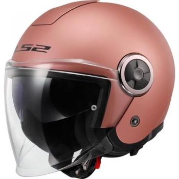 Casco Jet LS2 OF620 Classy Dorado Mate Sólido-Rosa XS
