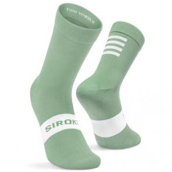 Calcetines Largos de Ciclismo Unisex Siroko S1 Verde Oliva