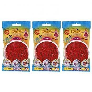 Bolsa Hama 1000 piezas Midi Color Rojo oscuro