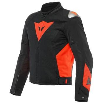 Chaqueta textil para motocicleta Dainese Energyca Air Tex - Transpirable y Segura - Negro Rojo (46)