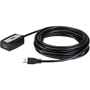 USB 3.0 Cable USB A Female - USB A Male 5 m Zwart
