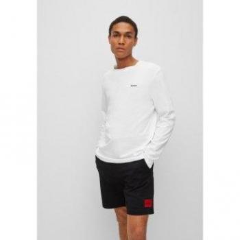 Camiseta HUGO DEROL222 para hombre, manga larga y cuello redondo
