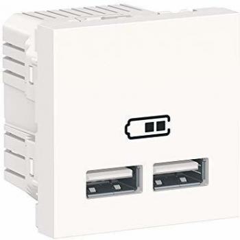 Schneider Electric Cargador Doble USB 2,1A NU341818