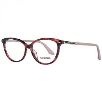 Longines LG5013-H Cat Eye Women's Glasses, Multicolor, One Size Red Frame