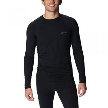 Columbia Camiseta Térmica de Manga Larga Midweight Stretch para Hombre, Color Negro, Talla S