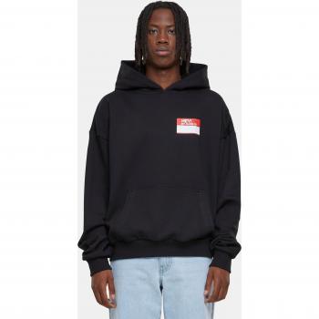Hey! My Name Is Oversized Black Hoodie for Men