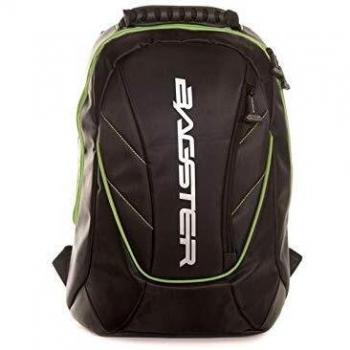 Bagster Venom - Mochila para Moto, Color Negro y Verde