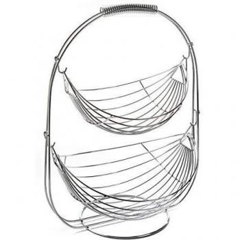Versa 18550793 Frutero Cromado de Dos Alturas, Steel