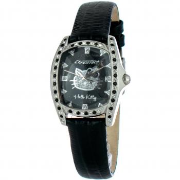 Chronotech Women's Analog Watch CT7094SS-51 Black Stainless Steel 29mm