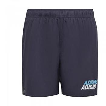 Adidas YB Lin Shorts, tipo de producto: pantalones cortos para niños, características: color Shadow Navy/Sky Rush, modelo HD7373