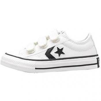 Zapatillas Casual para Niños Converse Star Player 76 Easy-On Canvas Blancas EU 35