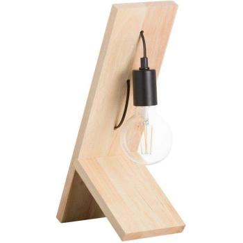 Lámpara de Mesa 7hSevenOn Deco Rua Estilo Vintage Nórdico Madera Natural 18,4x13x45 cm
