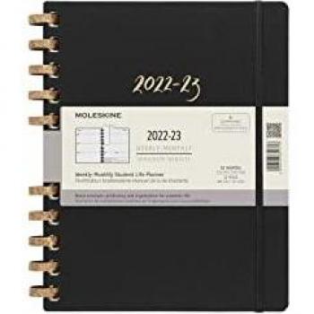 Agenda Académica Espiralada Moleskine 2022-2023 XXL Remake Medianoche
