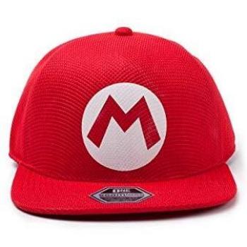 Difuzed Nintendo Super Bros. Mario Logo Seamless Cap Gorra de bisbol, Rojo