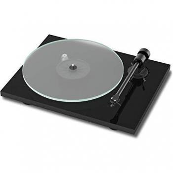 Pro-Ject T1 Phono SB Turntable with OM5E Cartridge and Built-in Phono Preamp (Gloss Black)