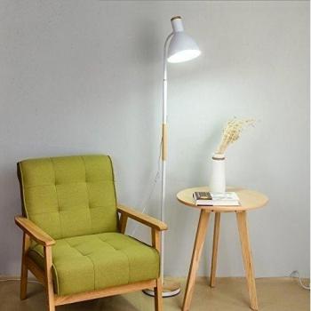 Iluminación Creativa lámpara de cabecera del dormitorio de la personalidad lámpara de piso de la sala de estar de madera verticales