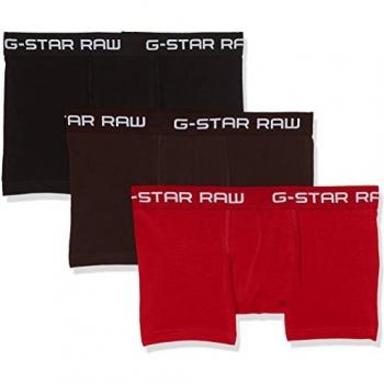 G-Star Classic Trunk Boxers 3-Pack - Dark Flame, Deep Bordeaux, Black (M)