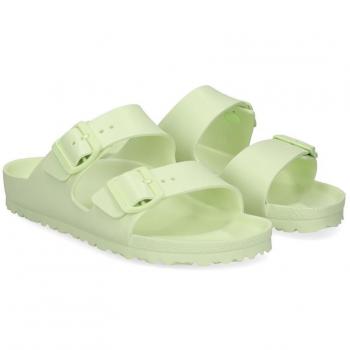 Birkenstock Arizona EVA Sandals in Faded Lime, Size UK 4.5