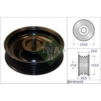 Polea de deflexión/guía para correa v-ribbed INA 532 0695 10