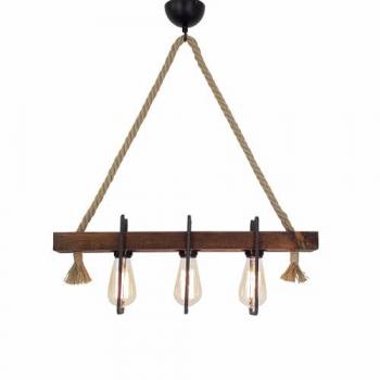 Lámpara de techo WELLHOME - Color Nogal - 10x60x70 cm