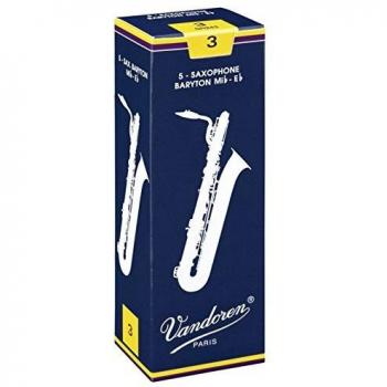 Vandoren Classic Baritone Saxophone Reeds Strength 3.5 - Box of 5