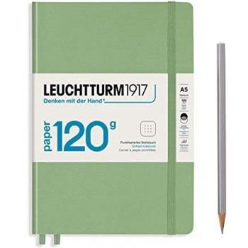 Leuchtturm1917 Sage Edition 120g A5 Dotted Hardcover Notebook