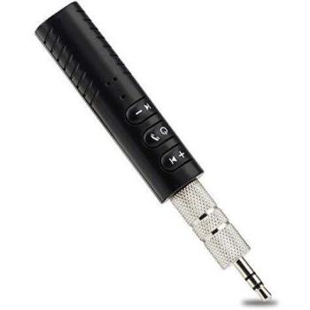 Alfort Receptor Bluetooth 4.1, Adaptador Bluetooth Mini Inalámbrico Receptor con Micrófono para Dos Dispositivos Conectados Audio 3.5mm para Android/iOS/Auriculares Ear Hook y Otros Dispositivos