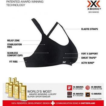 X-Bionic Sujetador Sport Energizer 4.0 Sina Negro