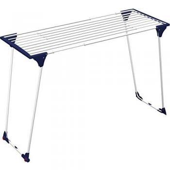 Gimi Dinamik 20 Tendedero de pie Extensible de Acero, 20 m de Longitud de tendido