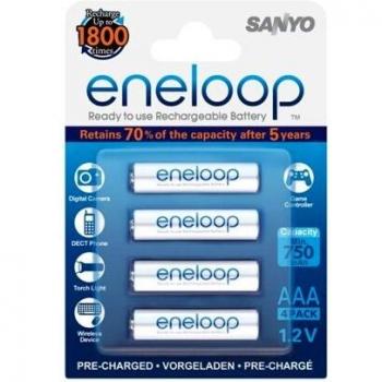 Panasonic Eneloop AAA HR03 750mAh Rechargeable Batteries | 4 Pack
