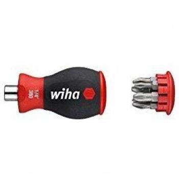 Wiha 33740 - Destornillador con cargador magnético Stubby 1/4