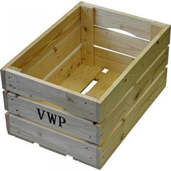 Cajón para bicicleta de madera natural 40 litros
