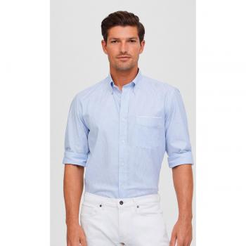 Façonnable - Camisa de hombre raya diplomática classic fit