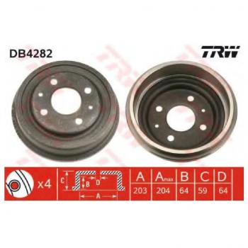 TRW Automotive AfterMarket DB4282 tambor de freno
