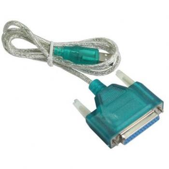 TOOGOO(R) Adaptador Cable USB a Impresora DB25 25-Pin Puerto Paralelo