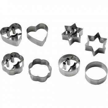 Conjunto de 2 Moldes Cortadores de Galletas Smiley Zenker ref. 42892