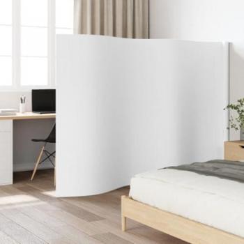 Biombo divisor de bambú blanco 165x400 cm, separador de ambientes, biombo divisor, separador de habitación, separadores de ambientes