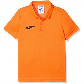 Joma Hobby Men's Short Sleeve Fluorescent Orange Polo Shirt