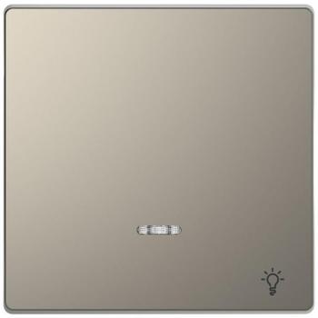Schneider Electric MTN3322-6050 Tecla Simple con Símbolo Luz y Visor para Mecanismo de La Gama D-Life, Niquel