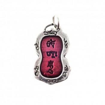 Colgante Mantra de la Purificación en Plata Ley 925 con Om Ha Hum