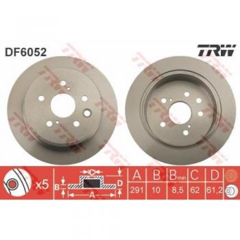 TRW DF6052 Brake Disc