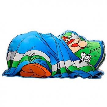 SD toys Dormido Cojín Forma Obelix, Acrílico, Azul, 73 x 34 x 14 cm