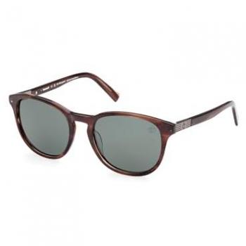 Gafas de Sol Timberland TB9319 Marrón Oscuro con Lentes Polarizadas Verdes, Talla Única